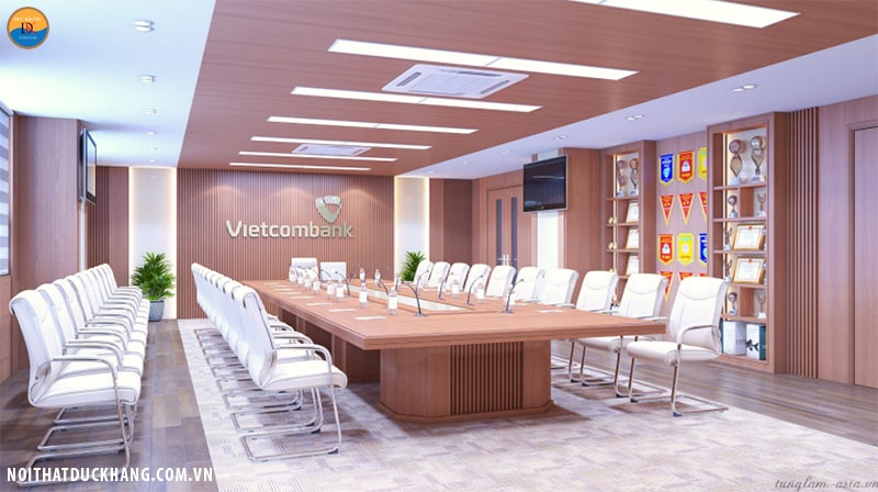 Phòng họp Vietcombank Khánh Hòa nét truyền thống pha lẫn hiện đại